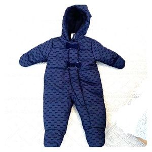 Starting out navy blue winter suit.